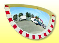 (obrázek pro) Nerozbitné zrcadlo 1/4 koule 800x400 mm